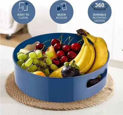 360° Rotating Organizer Tray – Multi-Purpose Kitchen & Home Storage Stand